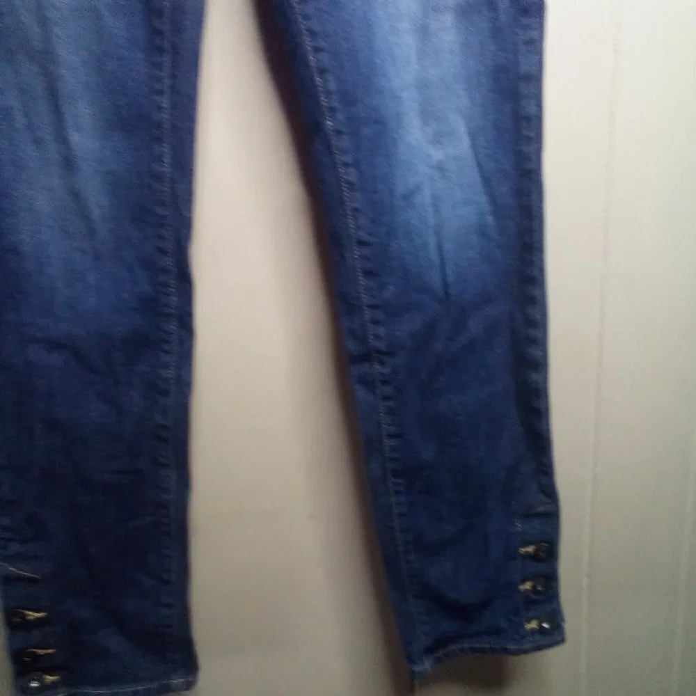 Gap Jeans 4 27 Premium Skinny Button Ankle Blue